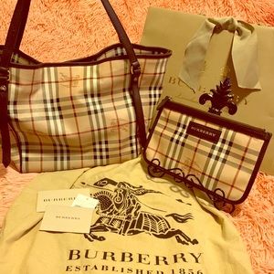 Burberry Haymarket Canterbury Tote